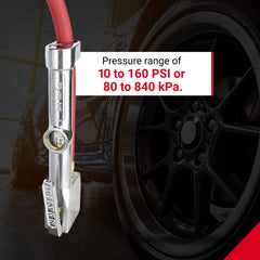 Milton 518 includes a push-button deflator for fast pressure adjustments.