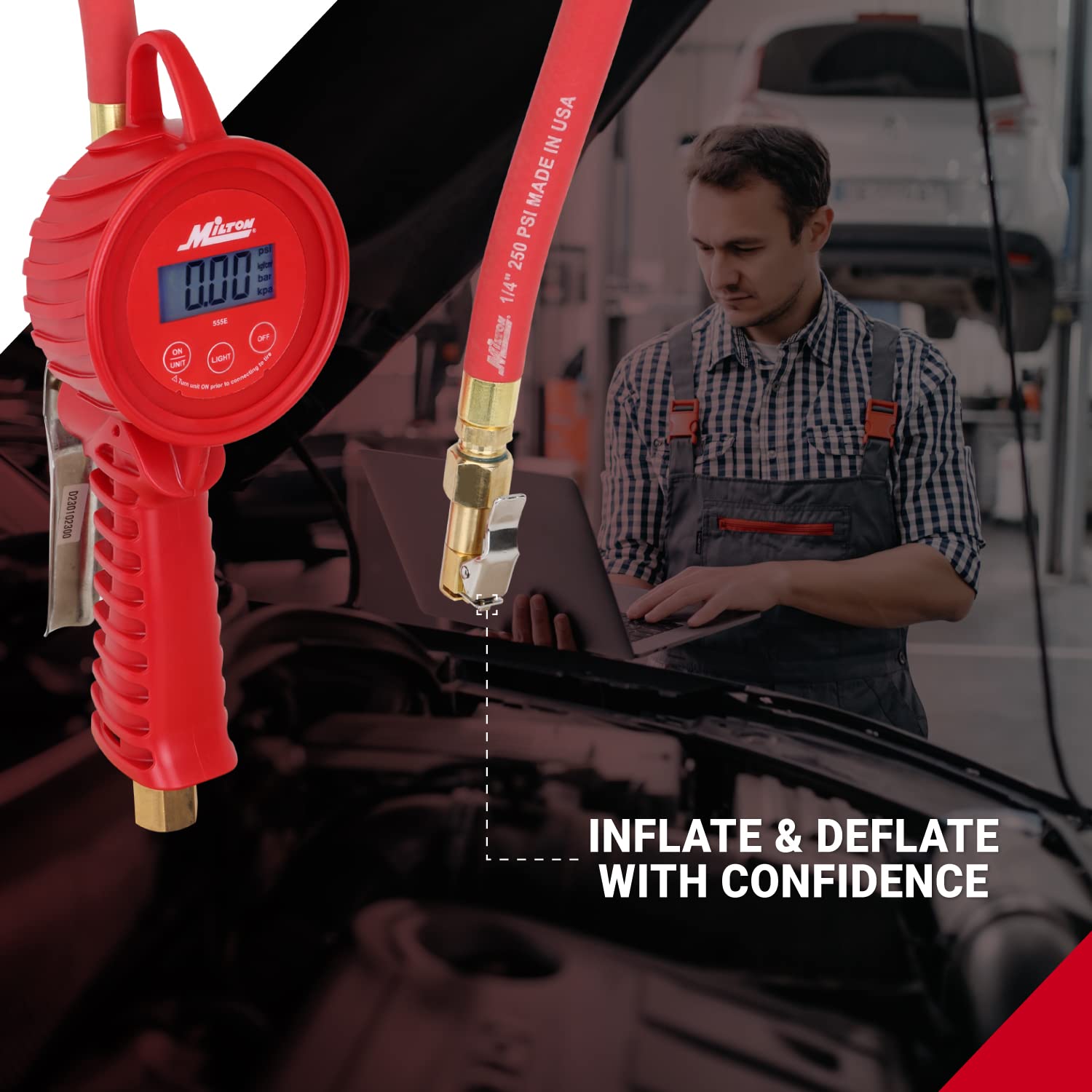 Milton 555e red EPDM hose built for durability and reliability.