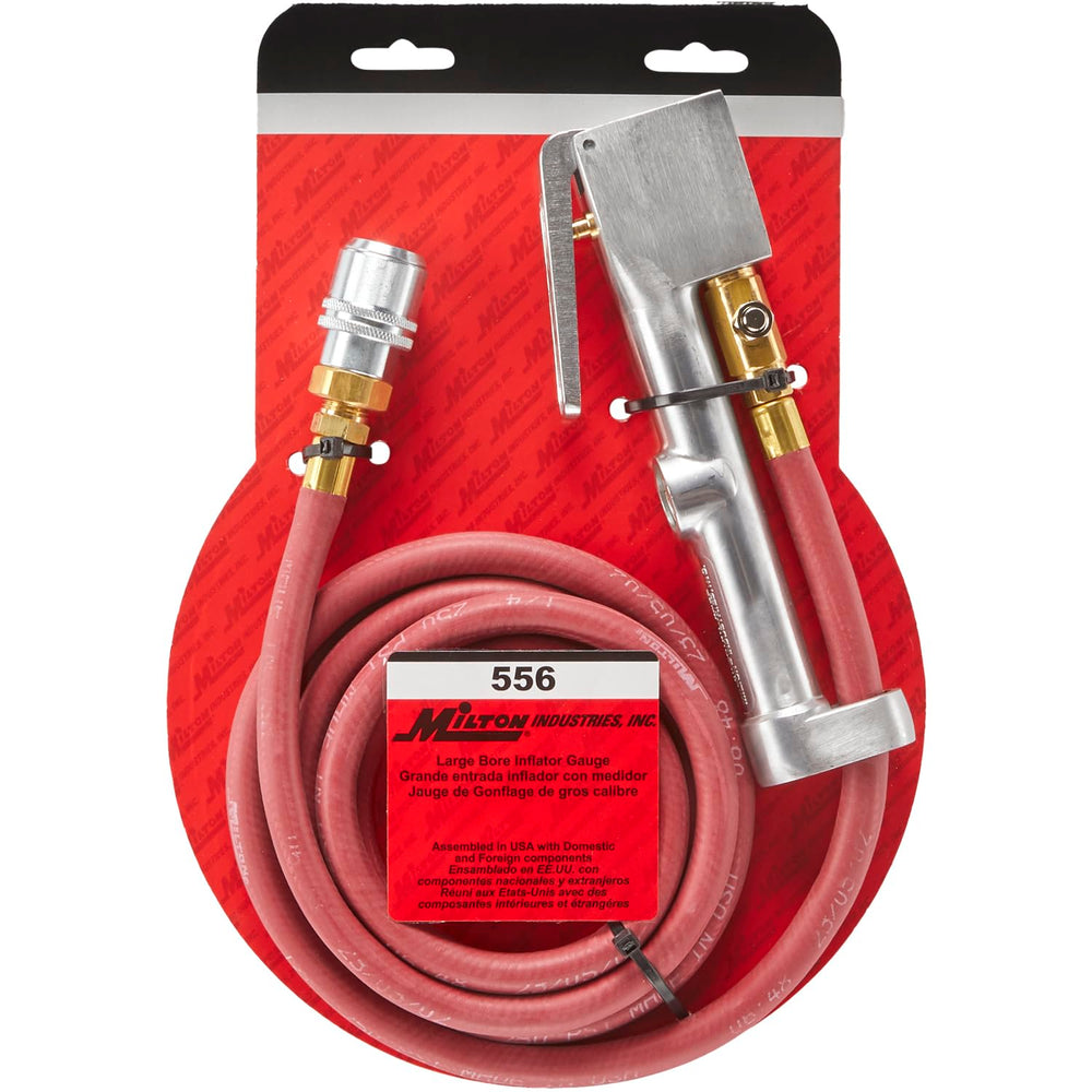 Milton 556 inflator, USA-made, meets OSHA 1910.177 for reliability.