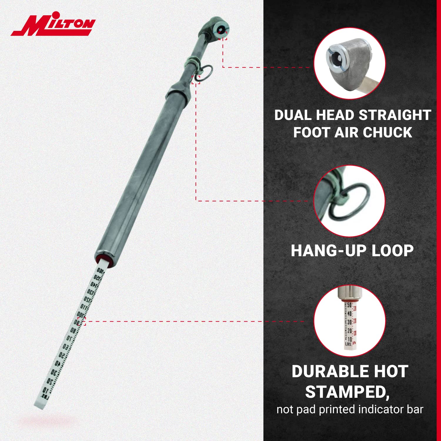 Milton S-976 calibrated across three PSI ranges for accuracy