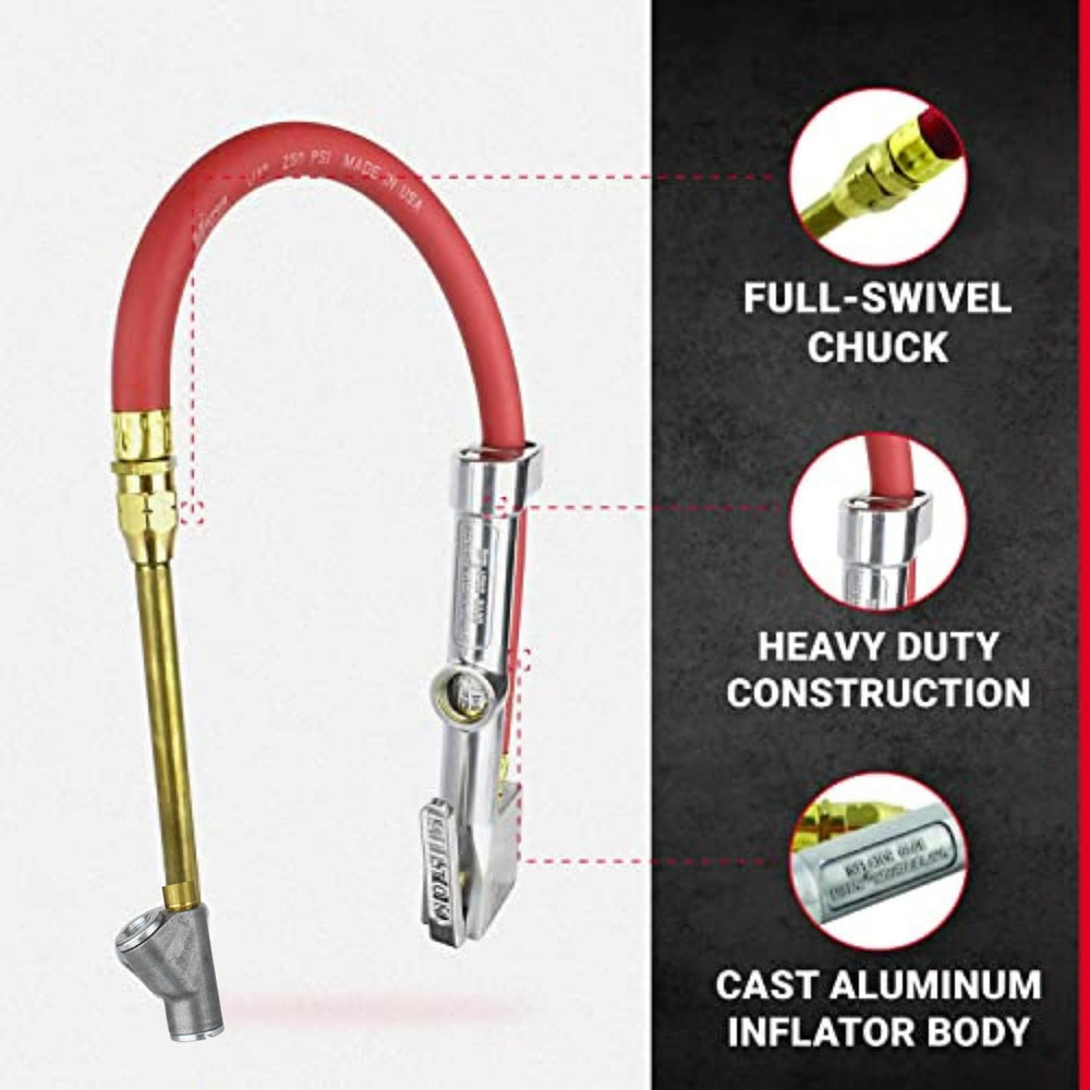 Replaceable gauge and valve cartridges extend tool life.