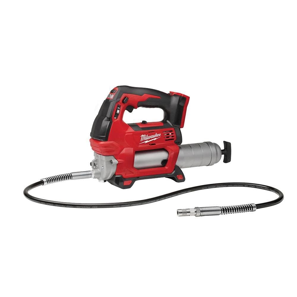 Milwaukee 2646-20 grease gun overview, compact bare tool for versatile maintenance tasks