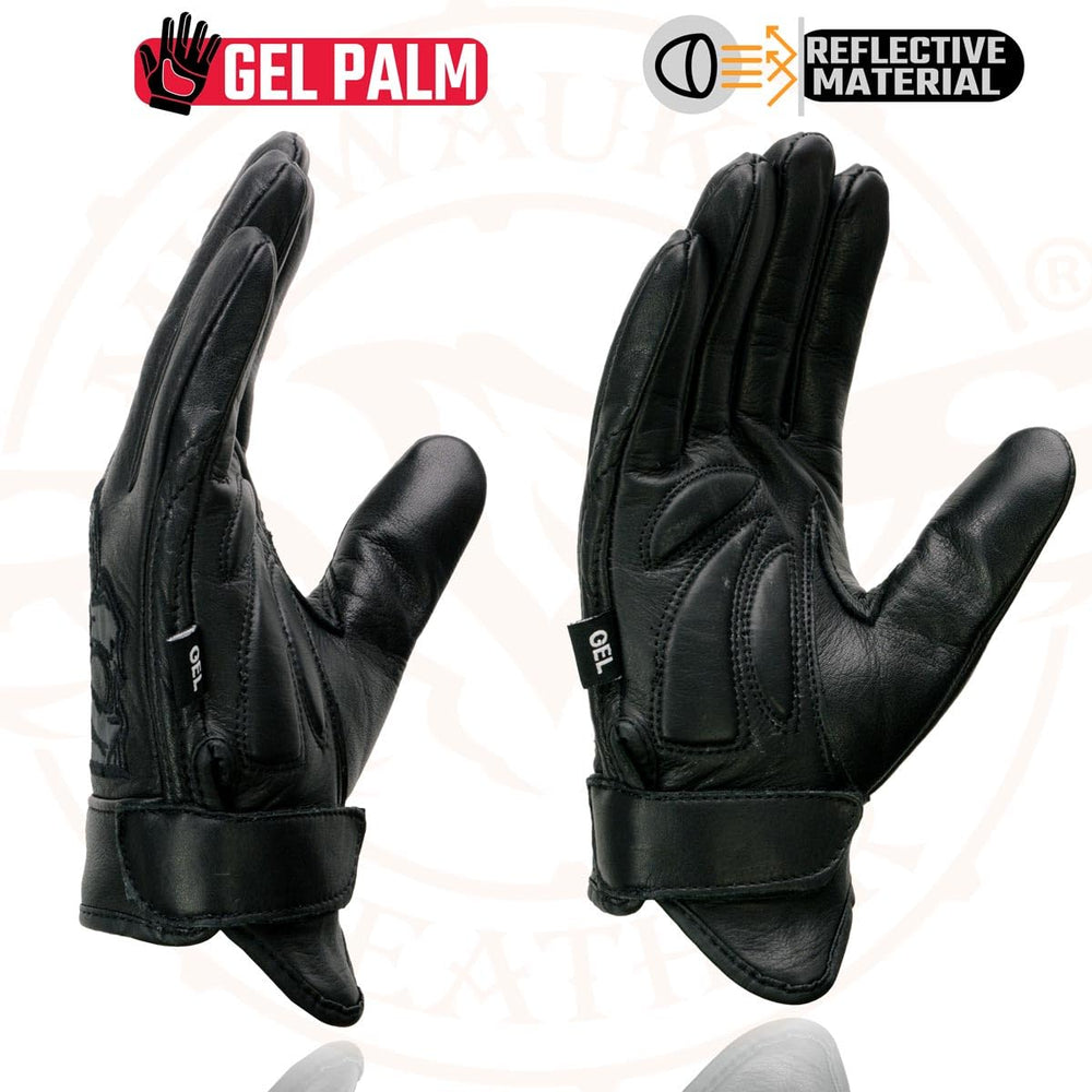 Milwaukee Leather glove side view highlighting durable construction for daily use.