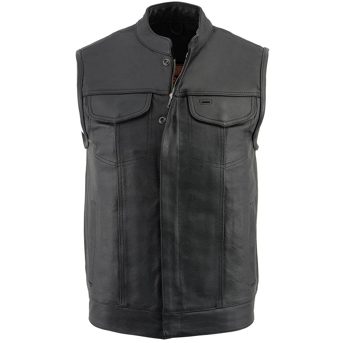 Milwaukee Leather LKM3710 back patch pockets for customizable artwork.