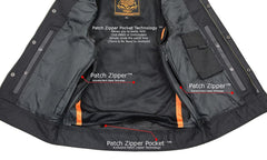 Milwaukee Leather LKM3710 lower pockets enable quick access to small items while riding.