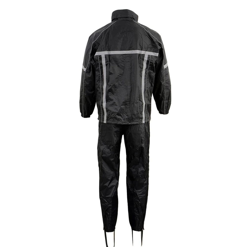 Milwaukee Leather MPM9510 leg area featuring heat guard at bottom for protection
