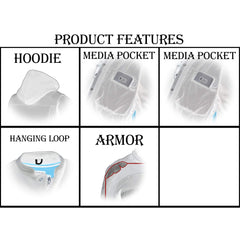 Milwaukee Leather Streetguard shoulder armor detail emphasizing targeted protection in shoulders.