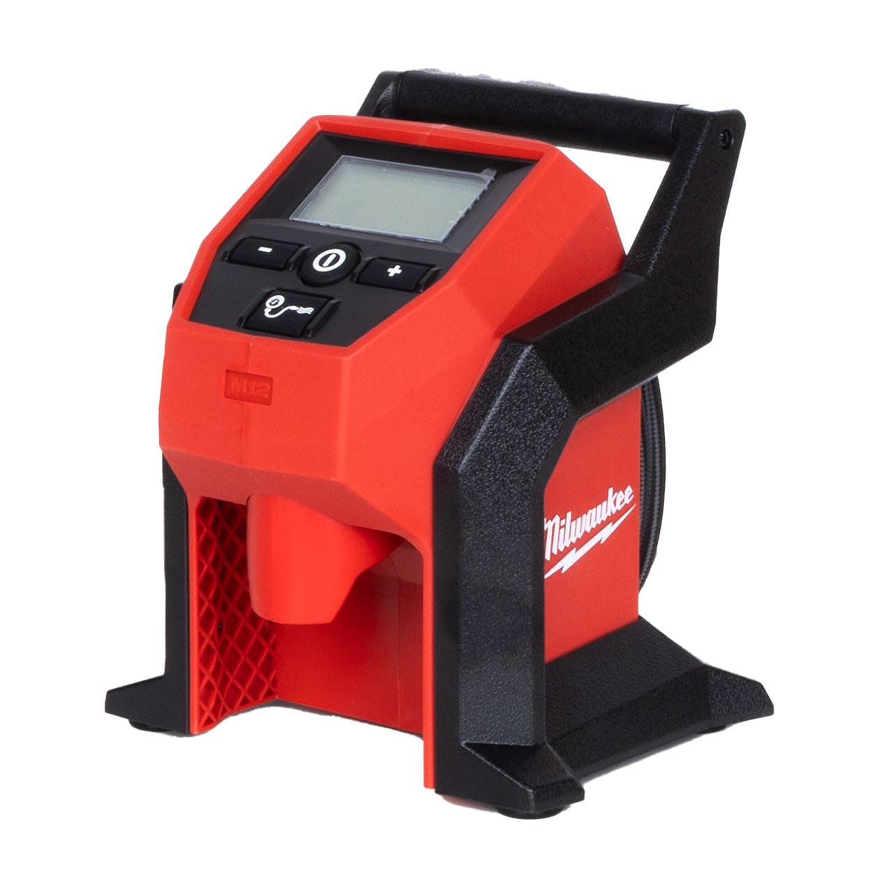 Milwaukee M12 Compact Inflator with digital gauge for fast, precise car tire inflation