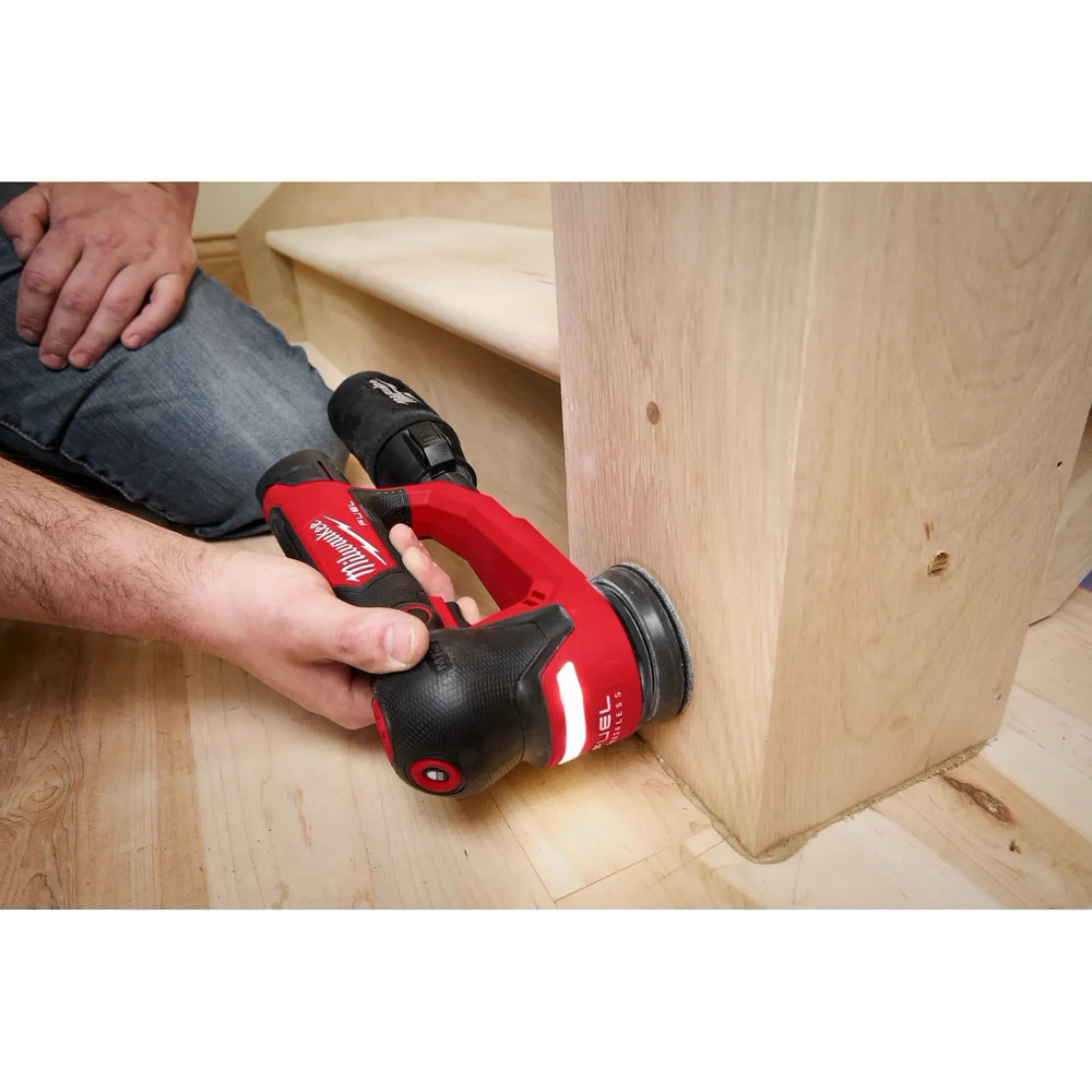 Milwaukee M12 Fuel 3-Inch Orbital Detail Sander with battery included for cordless use