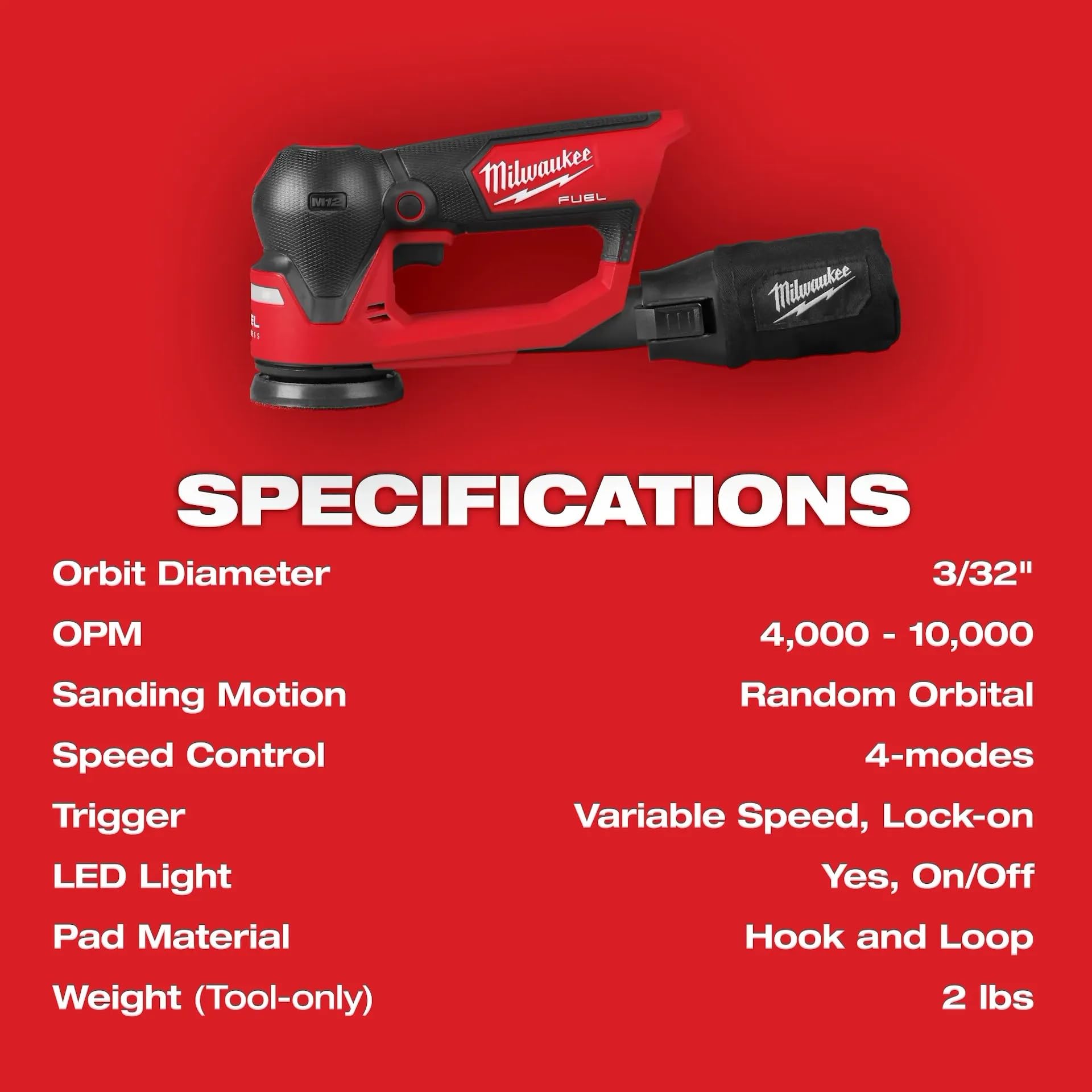 Milwaukee M12 Fuel 3-Inch Orbital Detail Sander compact multi purpose tool