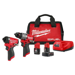 Milwaukee M12 FUEL hammer drill compact form for precise drilling