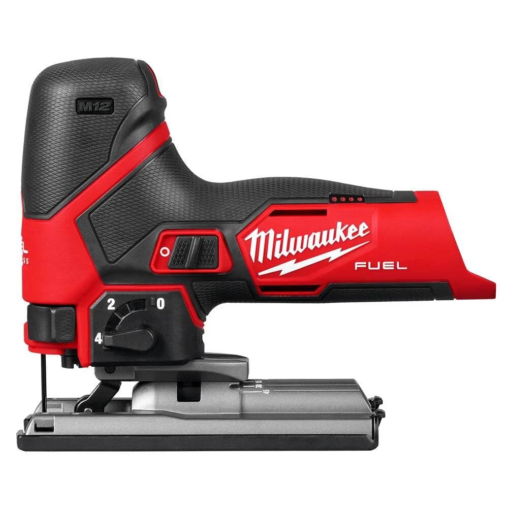 Milwaukee M12 FUEL Jig Saw front view for compact use