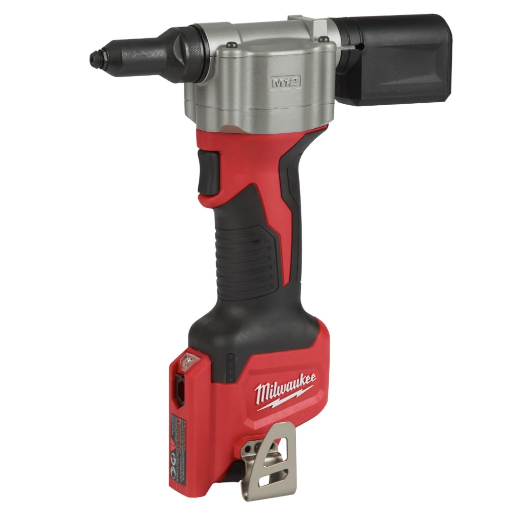 Milwaukee M12BPRT-0 pop rivet tool for lightweight, versatile fastening on the job