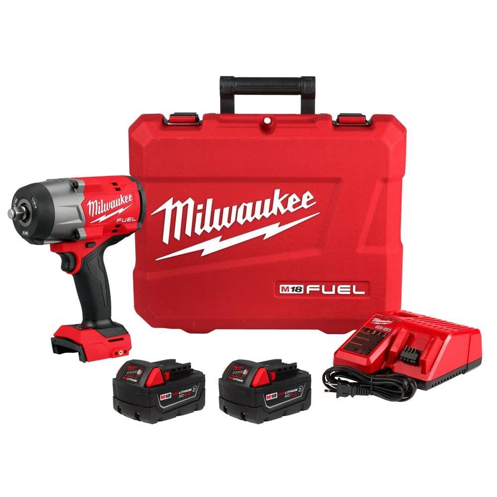 Milwaukee M18 FUEL 1/2 in high torque impact wrench with friction ring for quick bit changes