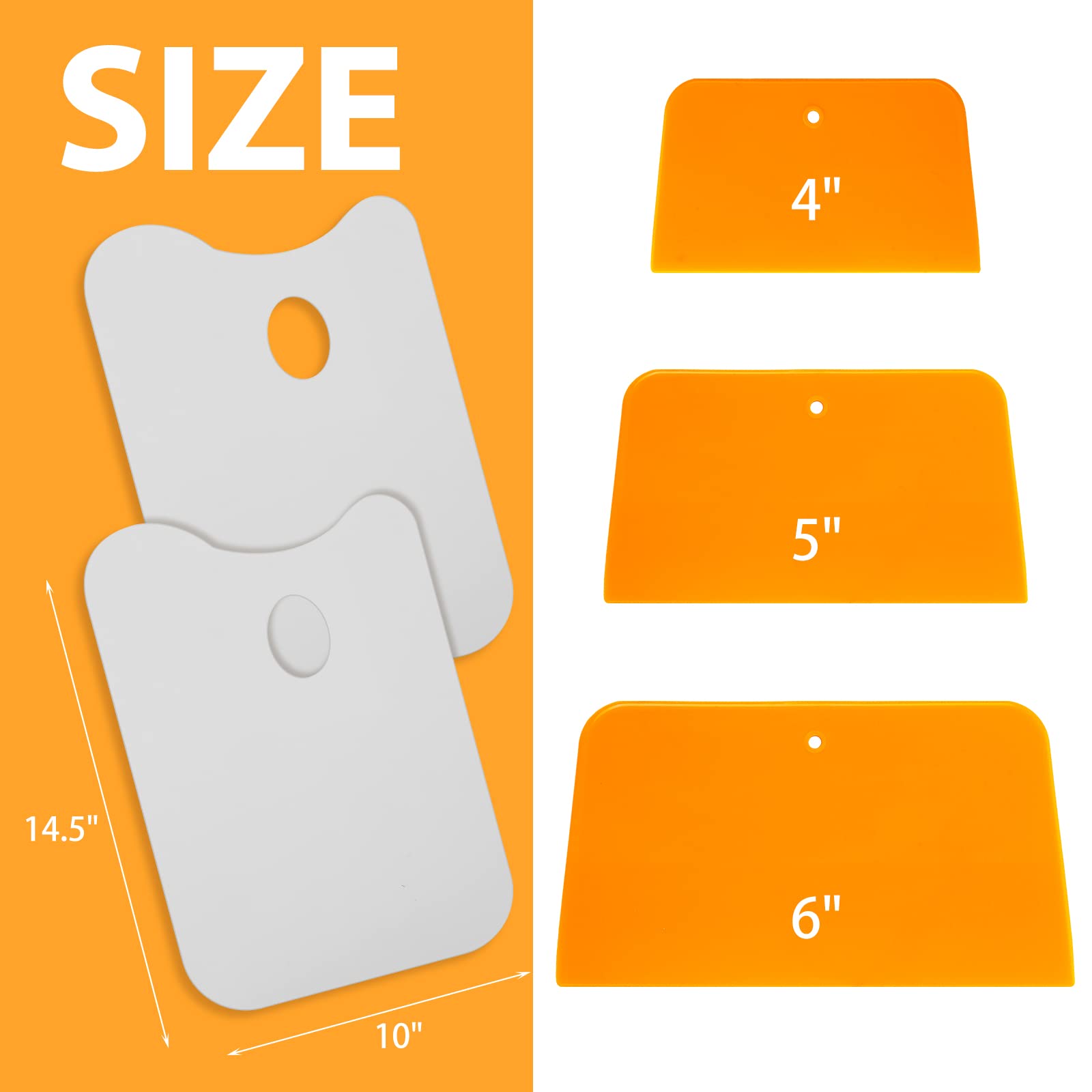Minatee 4-inch yellow spreader for precise application