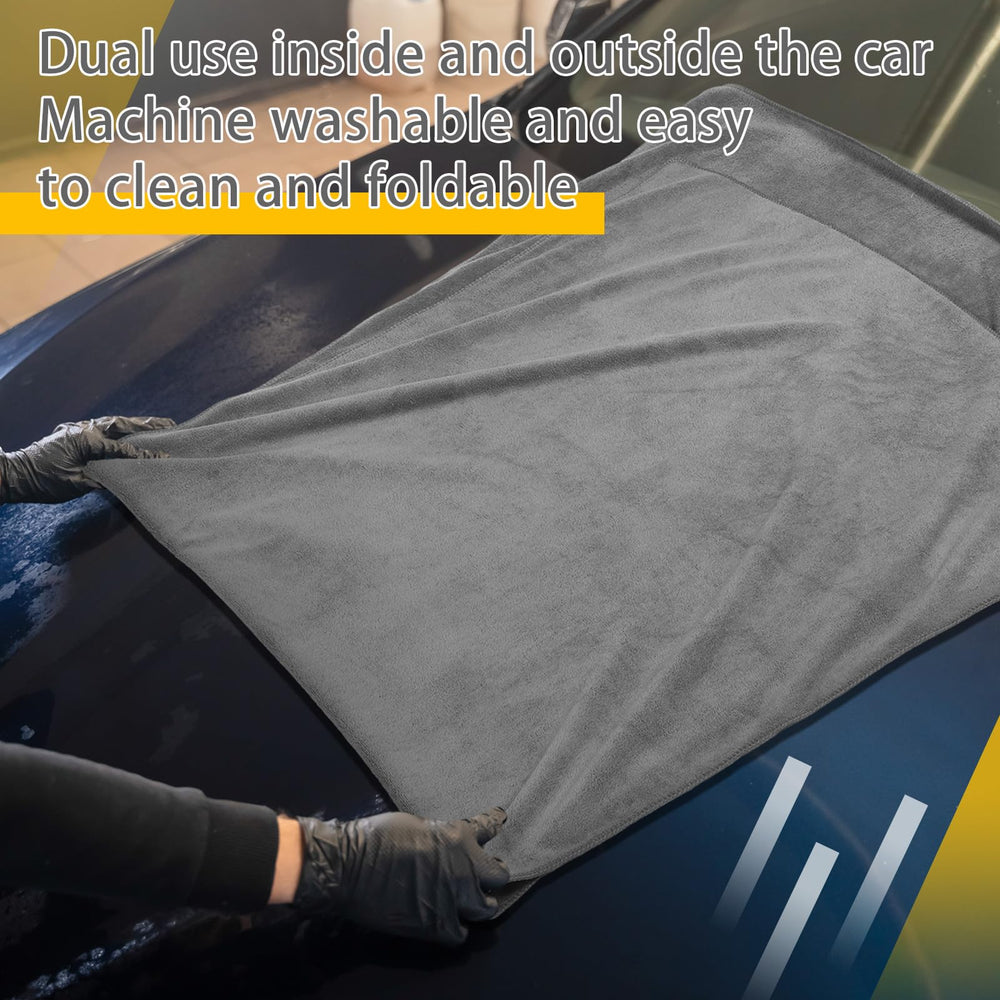 Mindsoft 55x28 inch towels cover large areas to speed up detailing.