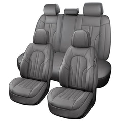 MINGBRON car seat covers full set in gray protect seats while keeping airbag access.