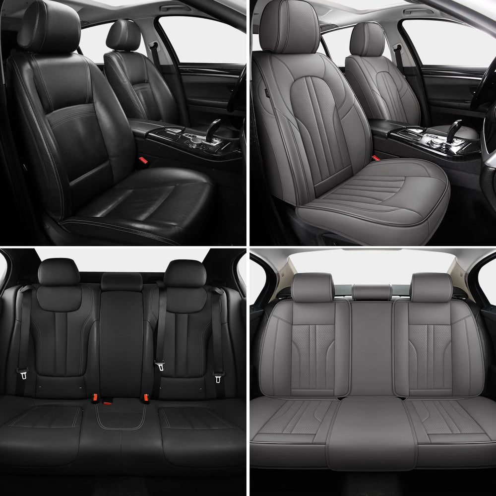 MINGBRON front seat covers in gray provide interior refresh and spill protection.
