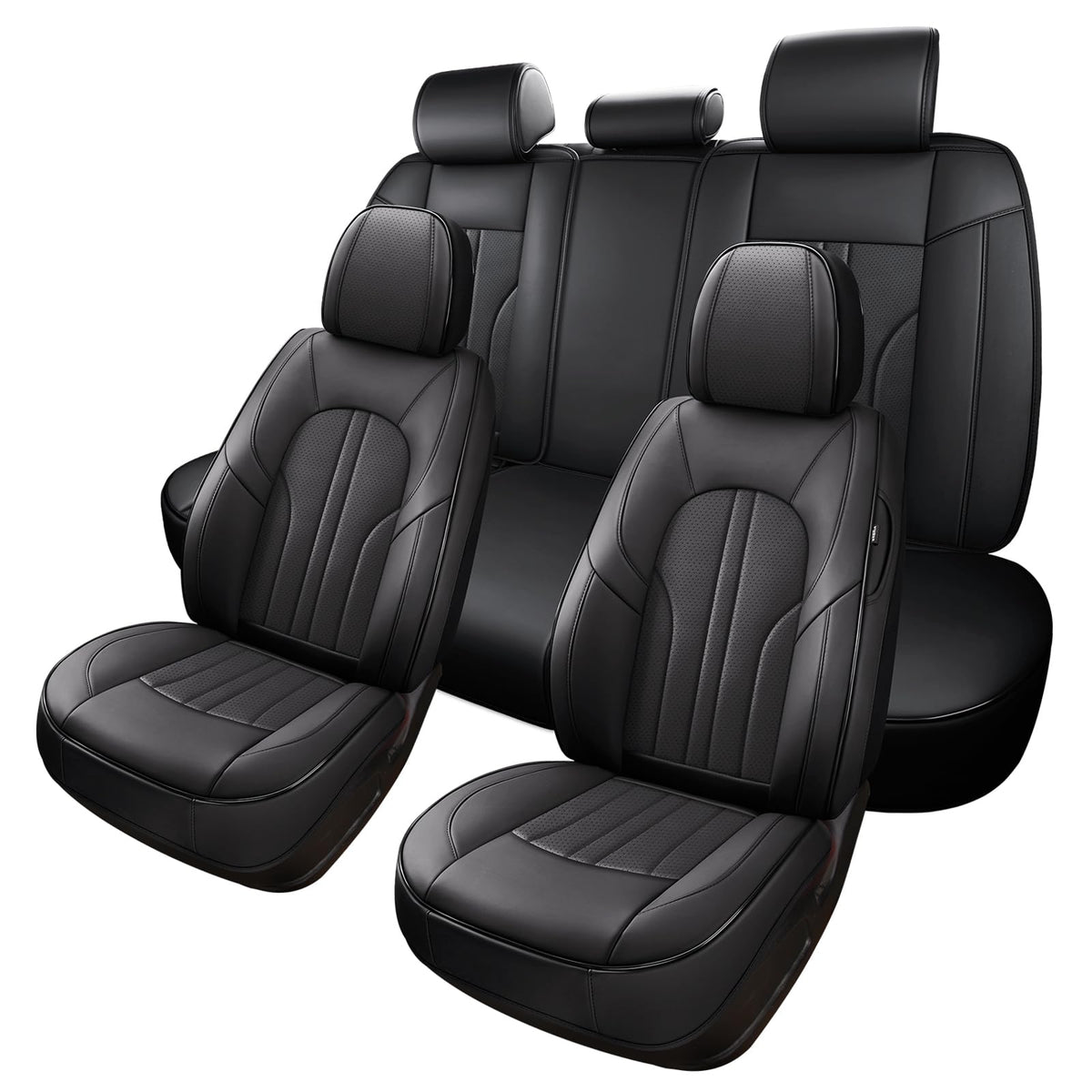 MINGBRON leather seat cover full set protects seats with premium look