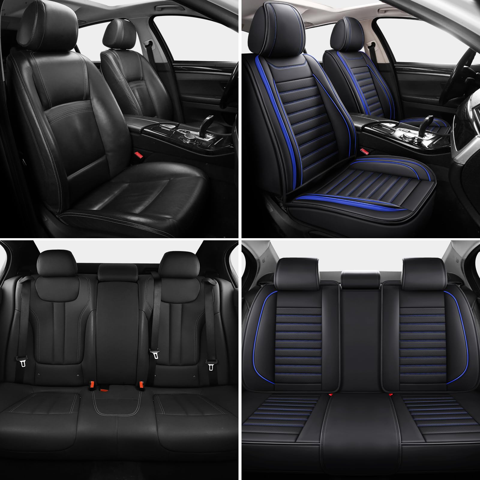 MINGBRON rear seat covers in wine red protect against spills and stains