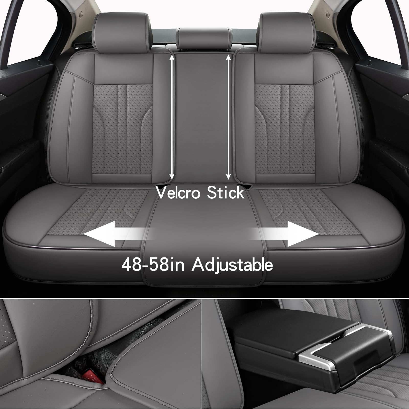 MINGBRON separate headrest covers allow easy height adjustment and comfort.