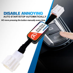 Connection step — unplug idle stop button connector and insert eliminator.
