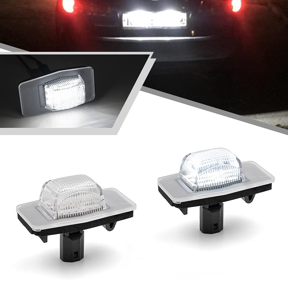 Mingrui test LED license plate light for MX-5 front improves night visibility