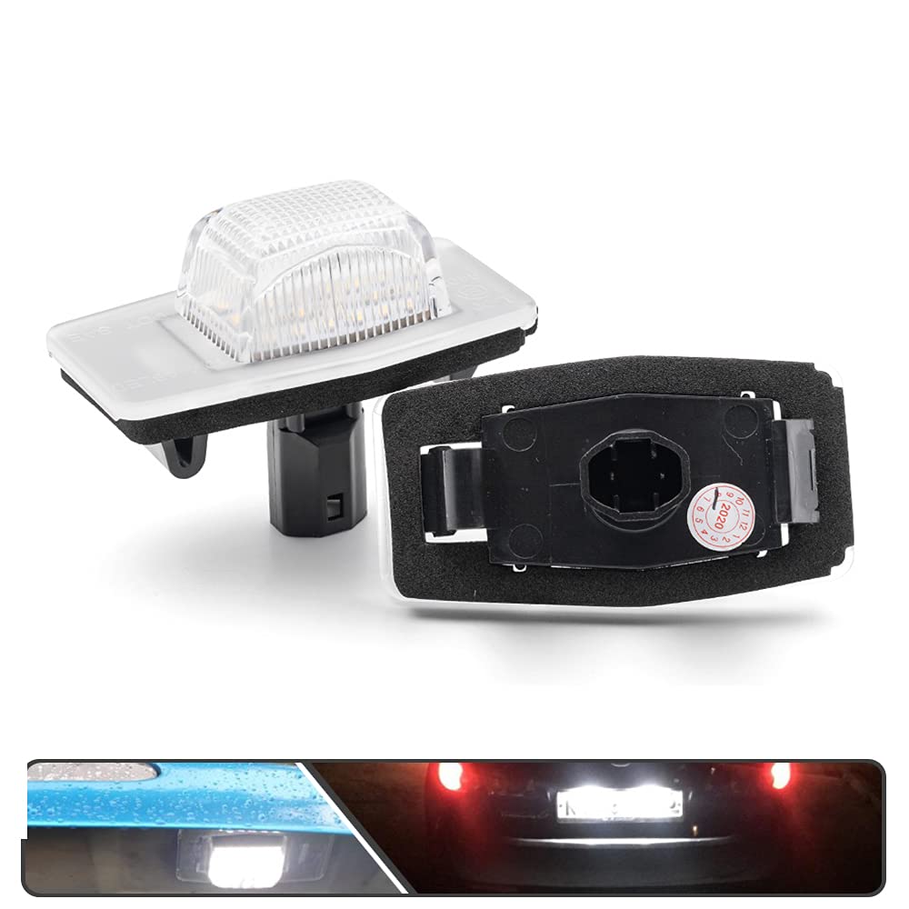 Mingrui test Protege5 2002-2003 LED plate light with bright white glow