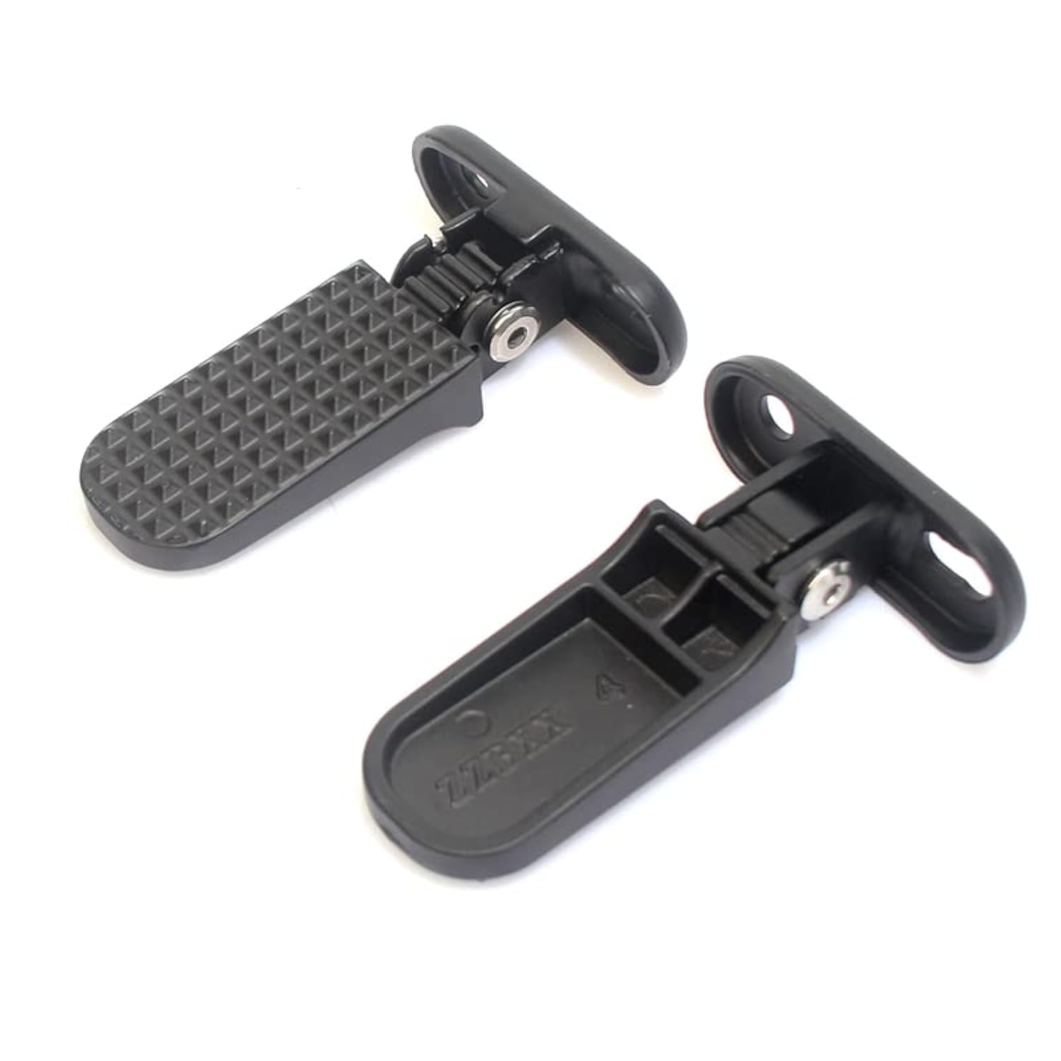 Minho footpegs rear left view showing sturdy passenger footrest for smooth rides.
