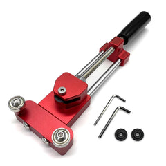 minlen oil filter cutter in action showing 2-4 inch range for quick cuts