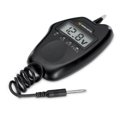 Minn Kota MK-BM-1D digital battery meter shows voltage for on-water checks.