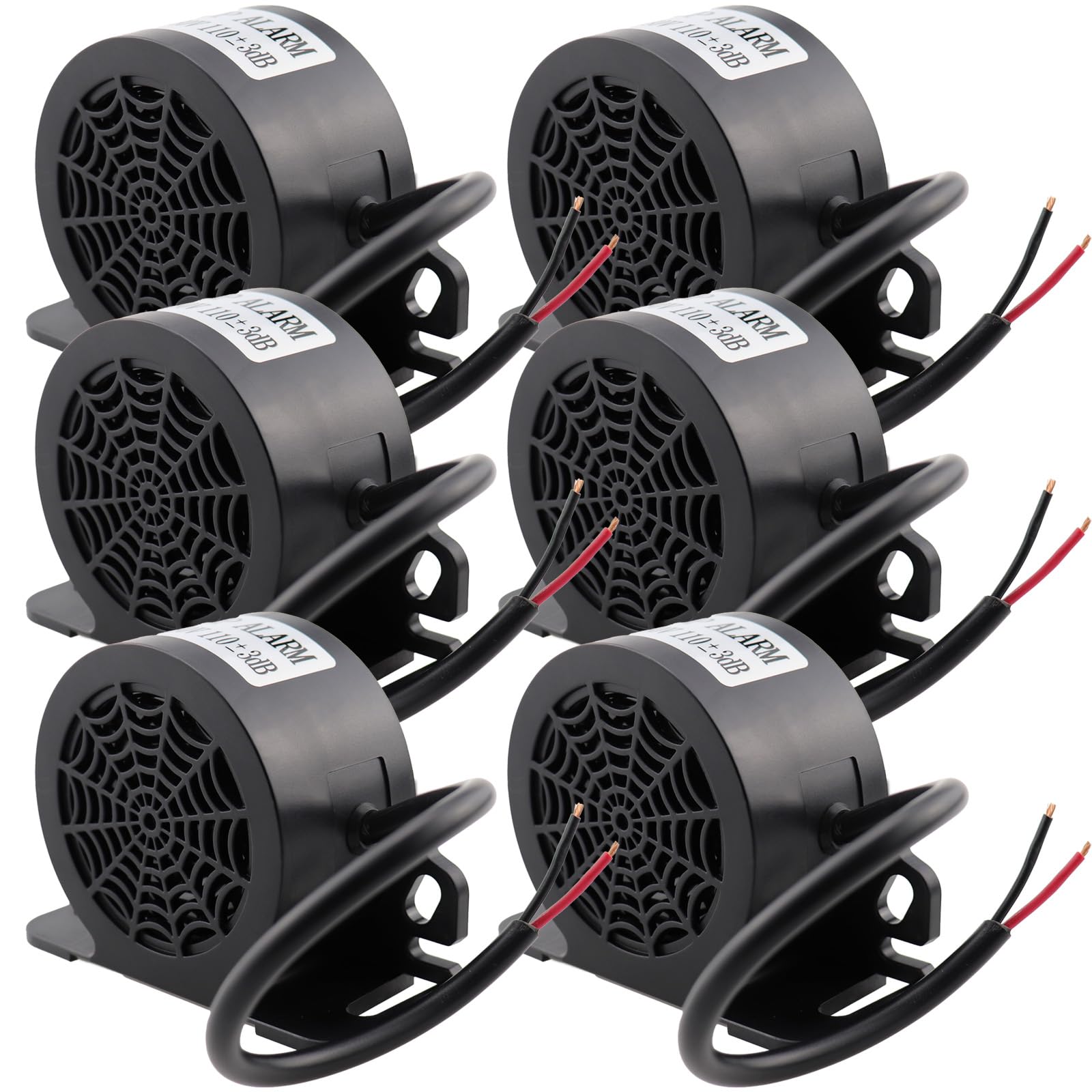 MIRKOO backup alarm 110dB with rugged housing for loud reversing alerts.