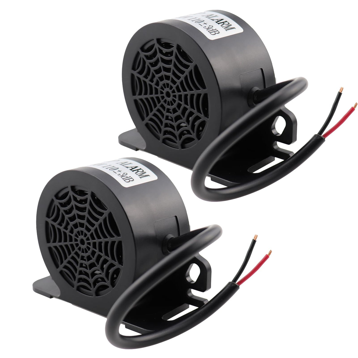 MIRKOO backup alarm 110dB waterproof, ideal for loud, clear reversing alerts on heavy vehicles.