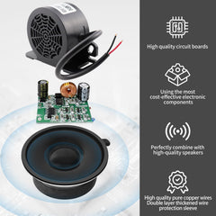 MIRKOO heavy-duty reverse beeper on trucks for clear safety signaling.