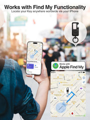 Miroddi keychain tracker with built-in bottle opener for on the go