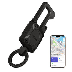 Miroddi keychain tracker with dual rings for organized keys
