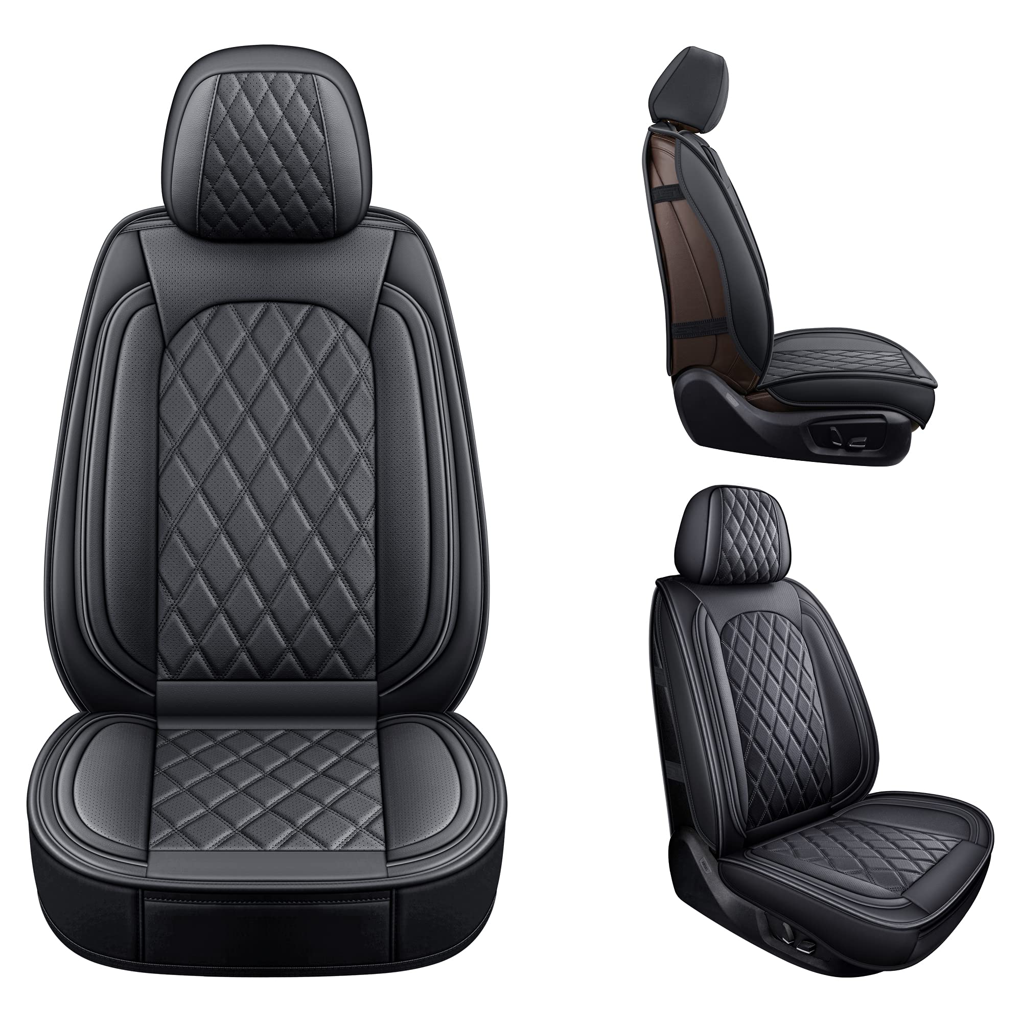 MIROZO seat covers fit sedans, trucks, and SUVs for versatile vehicle coverage.