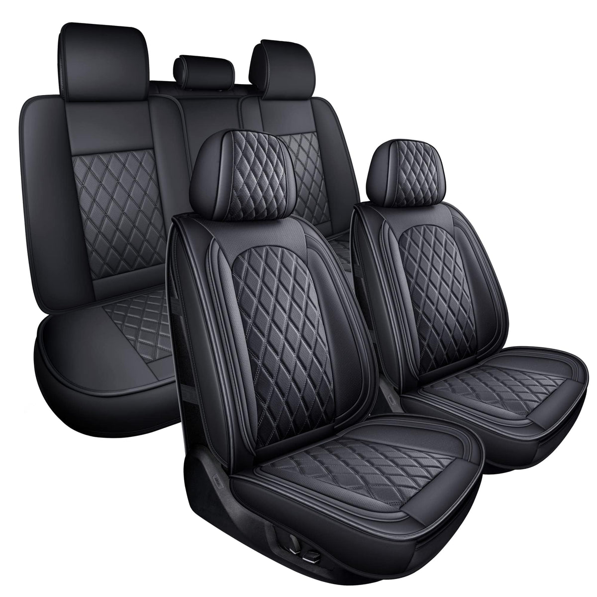 MIROZO seat covers full set front and back for universal fit and refreshed interior.