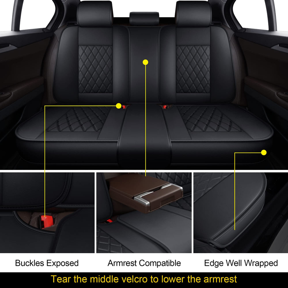 MIROZO storage pockets and non-slip base keep essentials secure during drives.