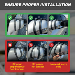 Extended visibility view showing trailer and lane monitoring with MirroGuard