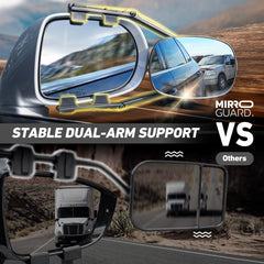 HA968 strap-system secures towing mirror for steady highway use