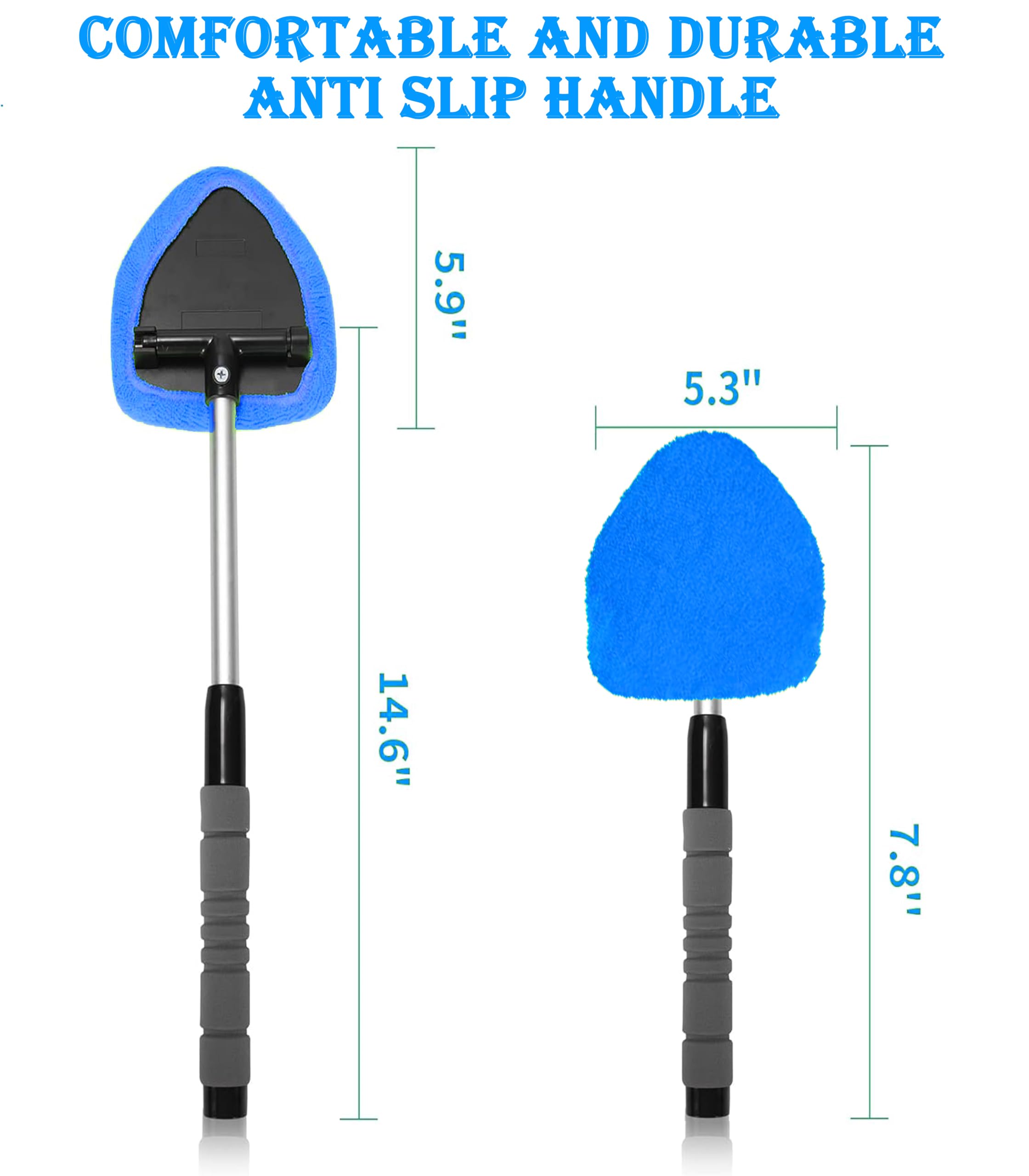 Mirrorever 180-degree swivel head for full glass contact