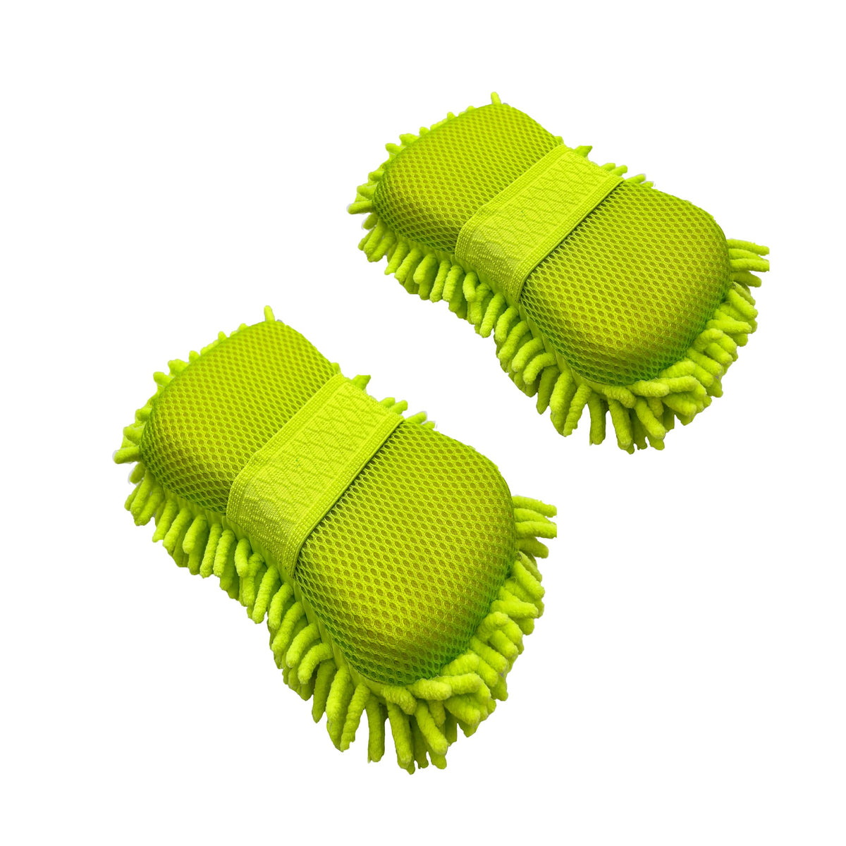 Mirrorever microfiber car wash sponge dual-sided for gentle, thorough cleaning