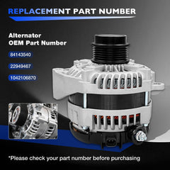 Misakomo 170A alternator side view shows robust power delivery for electrical accessories.