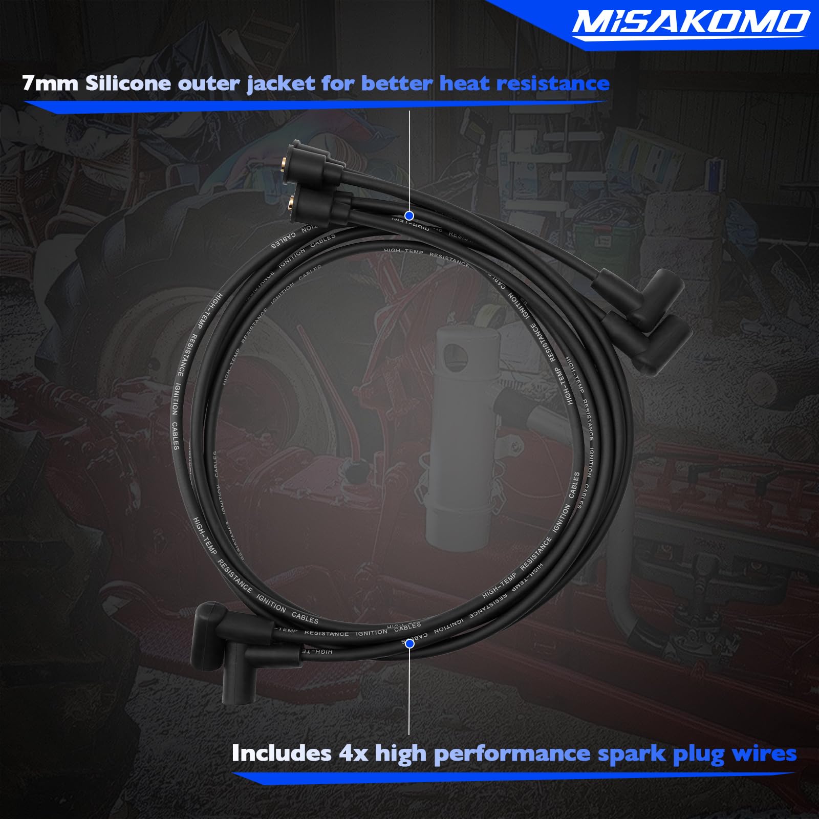 Misakomo 38 inch wires for neat, secure fitment.