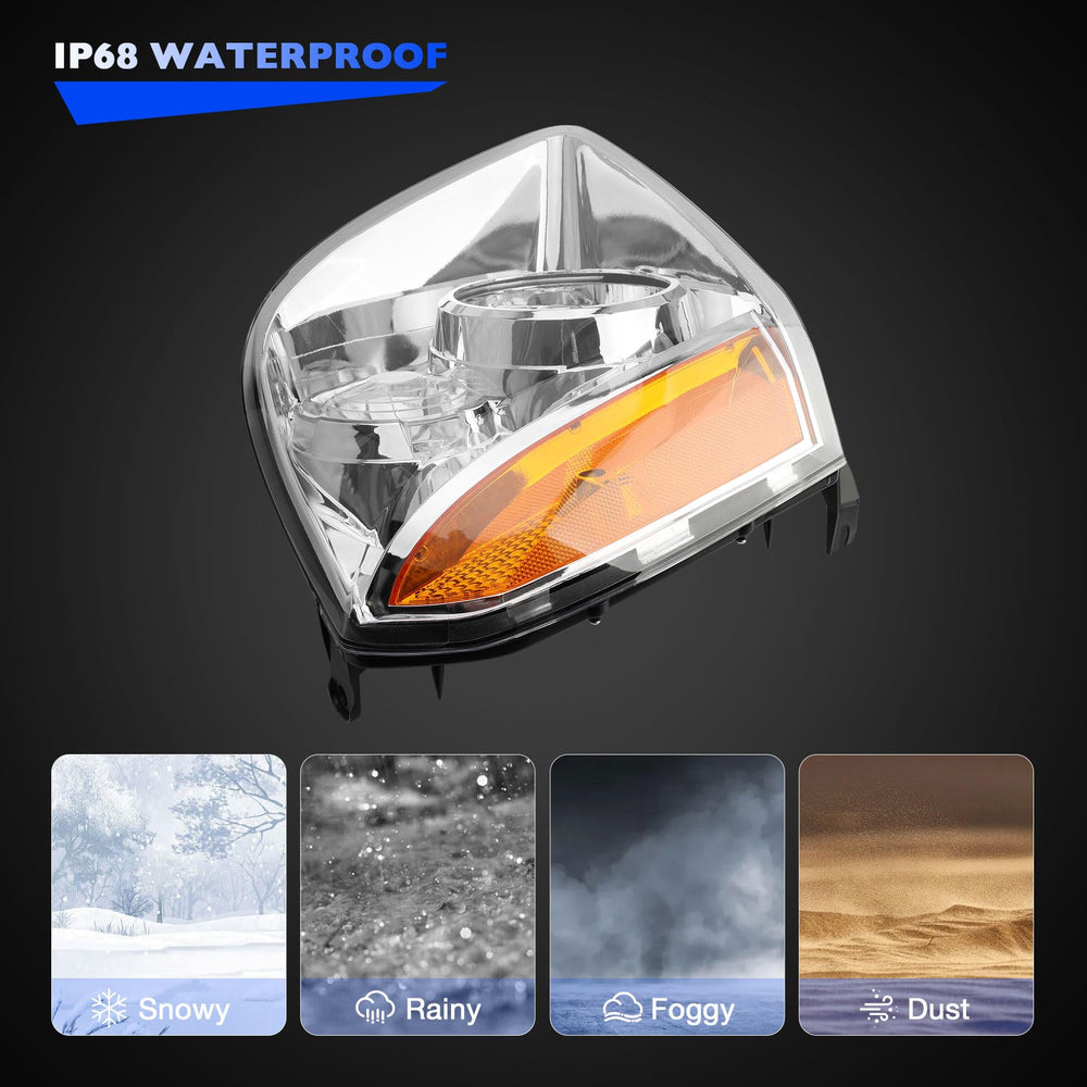 Misakomo amber reflector detail enhances signals at night