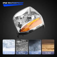 Misakomo amber reflector detail enhances signals at night