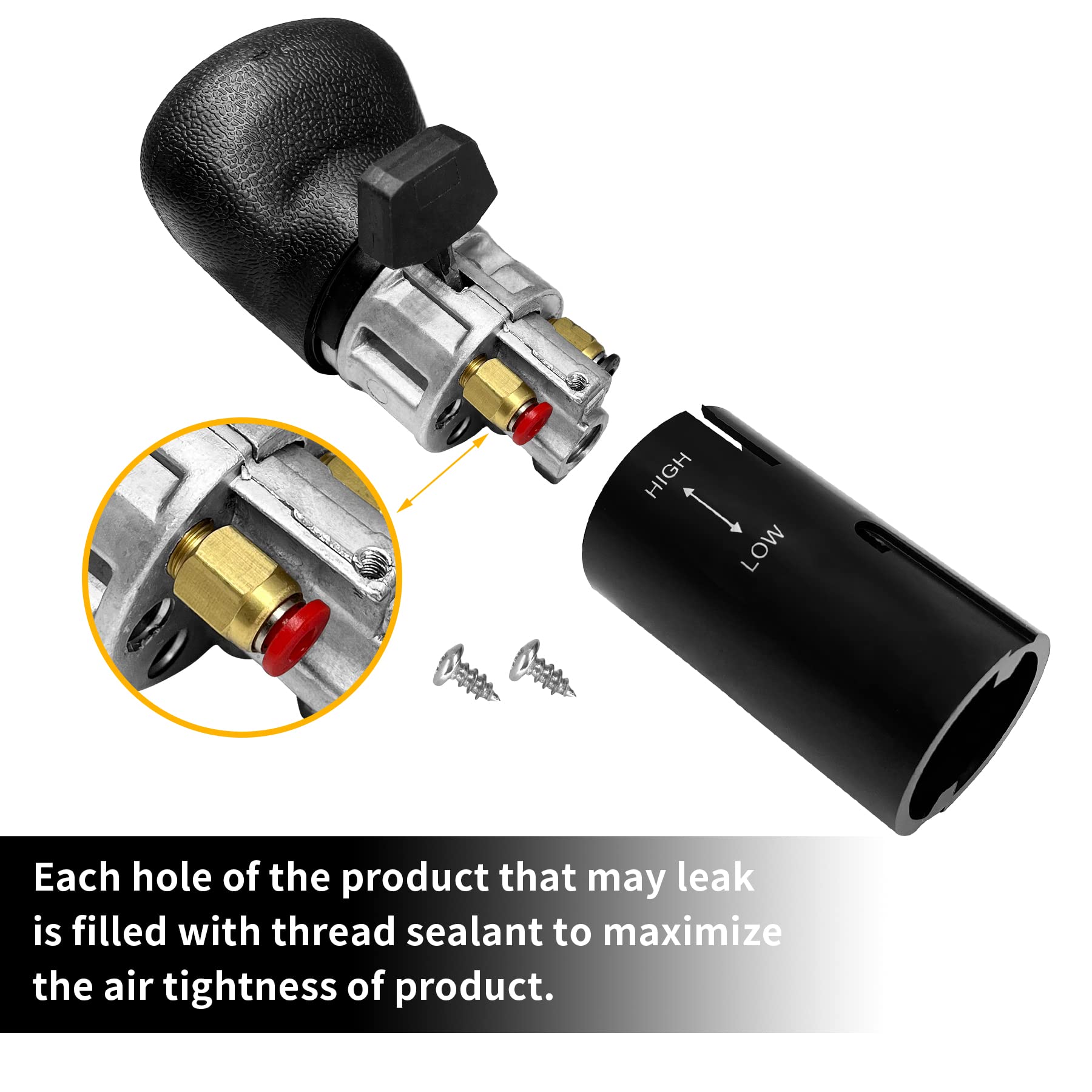 Misakomo heavy-duty aluminum shift knob with rugged body