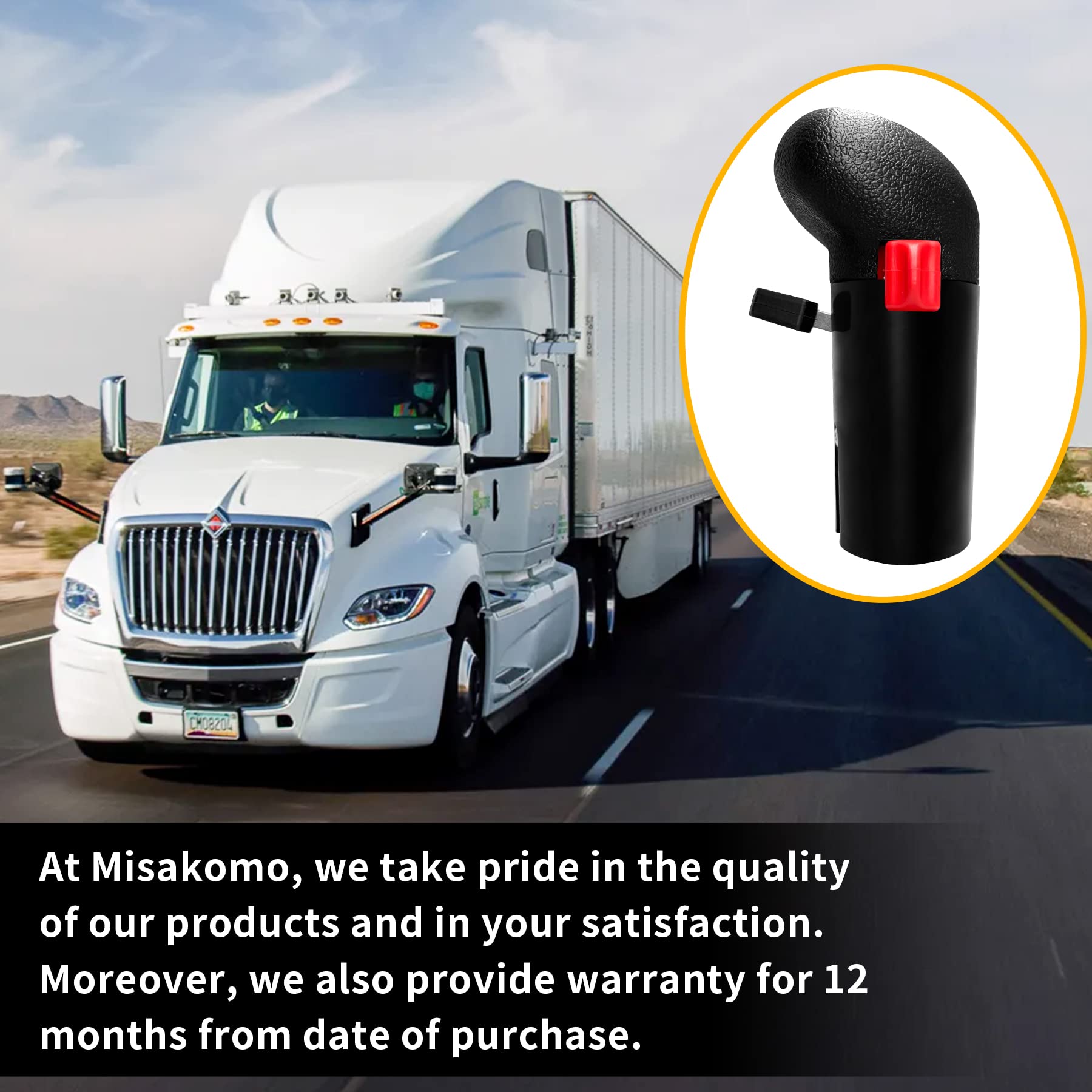 Misakomo knob packaging image showing included shift knob unit and accessories.