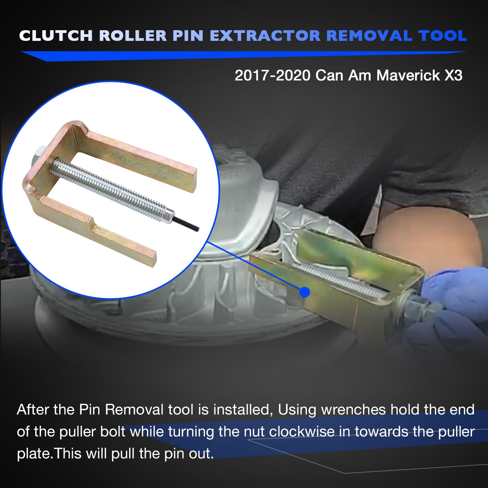 Misakomo tool puller plate assembly supports straight pin extraction.